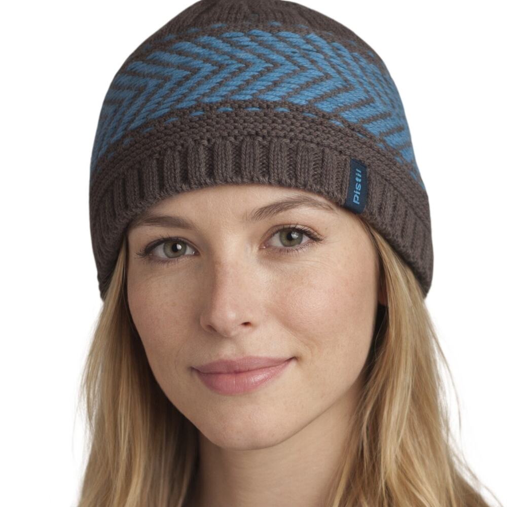 Pistil Designs Brown & Blue Knit Winter Beanie – 100% Acrylic, Cold‑Weather Hat